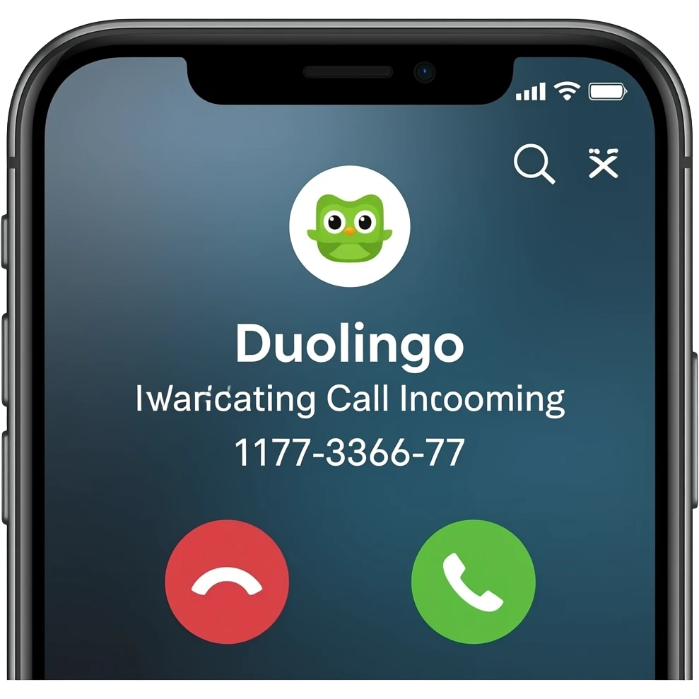 Incoming Call 📞 From Duolingo emoji