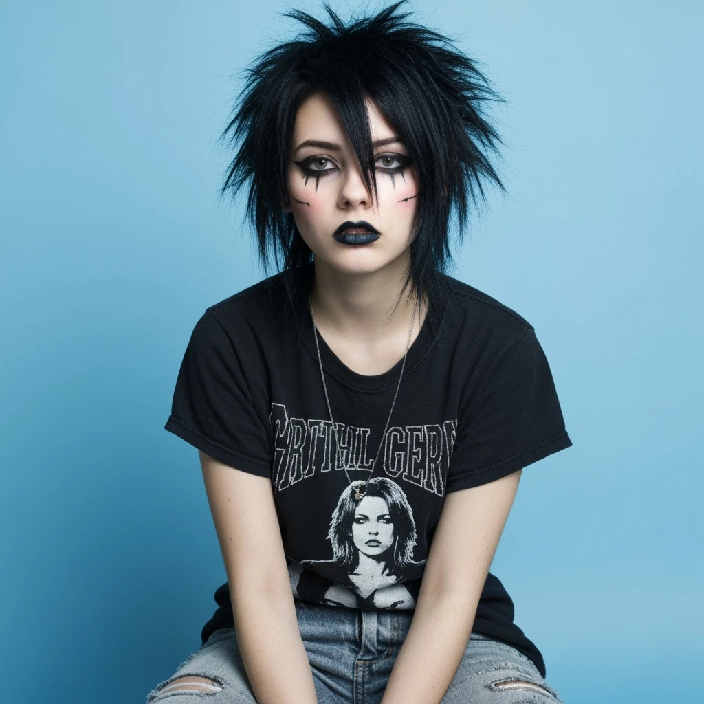 emo profile picture, cute, expressive, minimal, variation 1 emoji