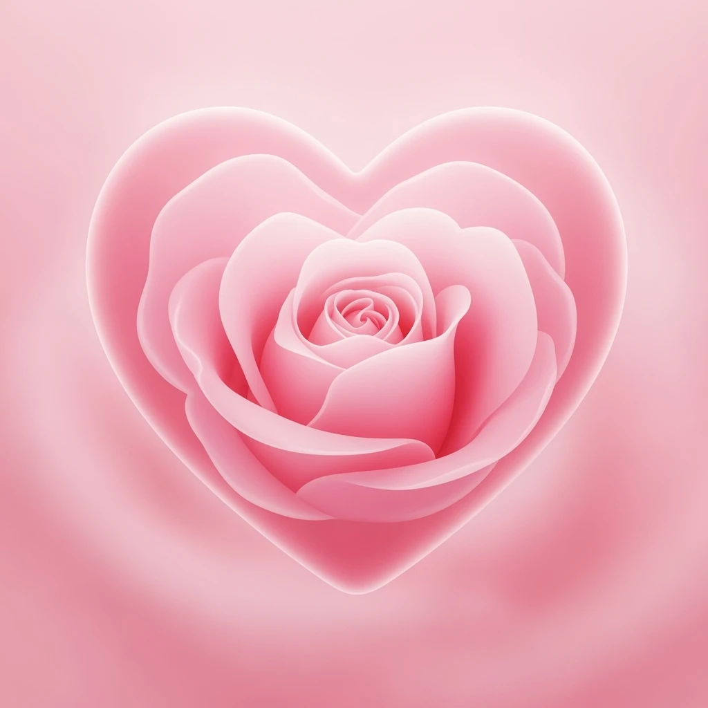 light pink heart, ultra detailed emoji