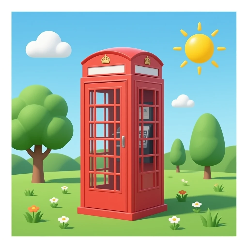 Telephone booth emoji