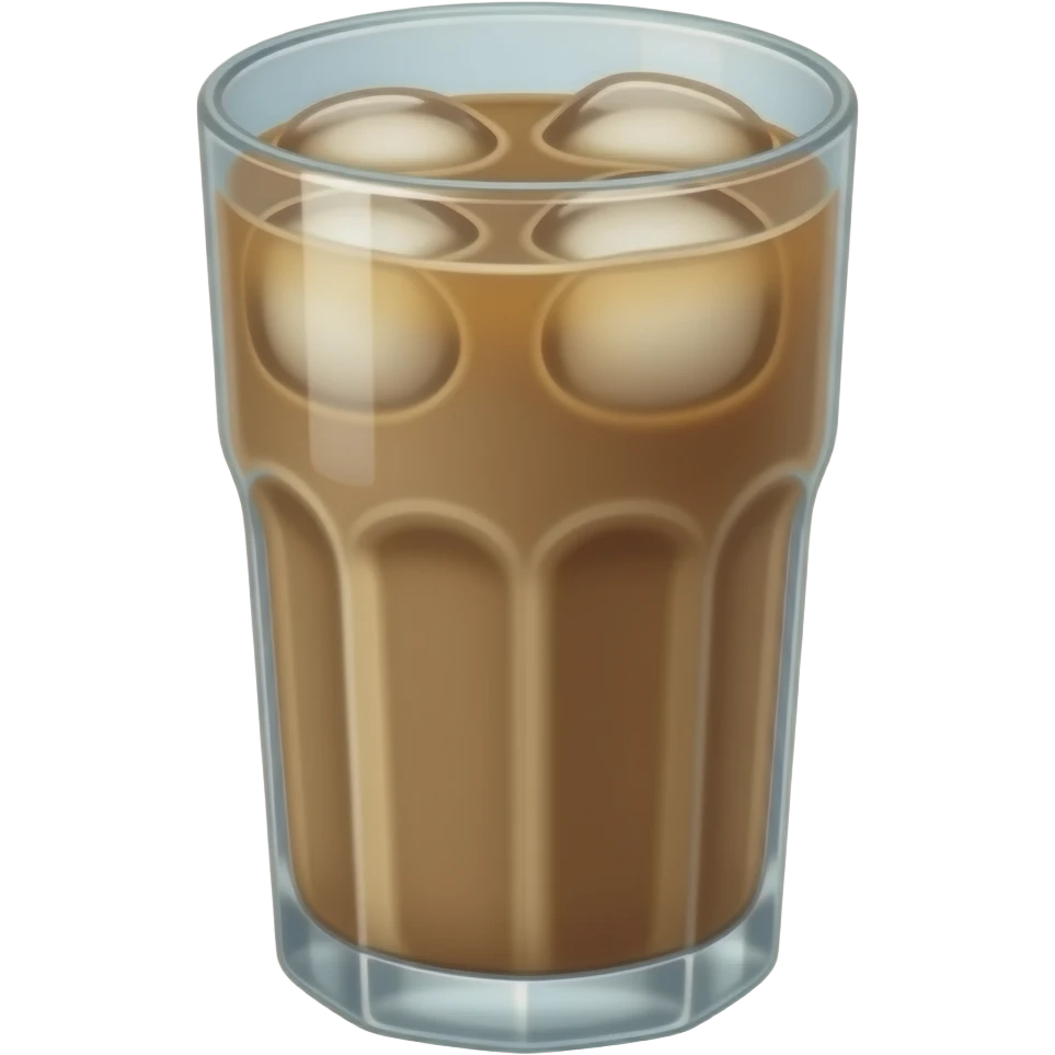 glass of iced latte emoji