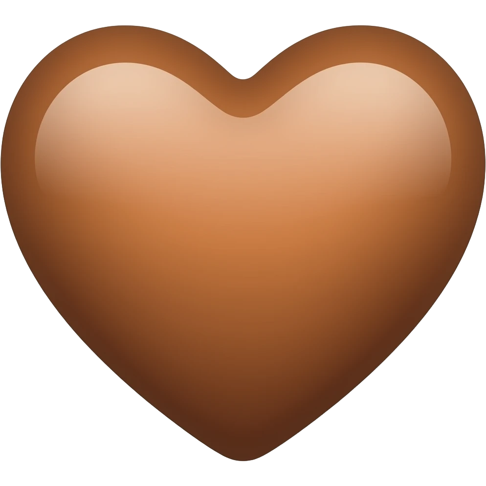 Brown heart emoji