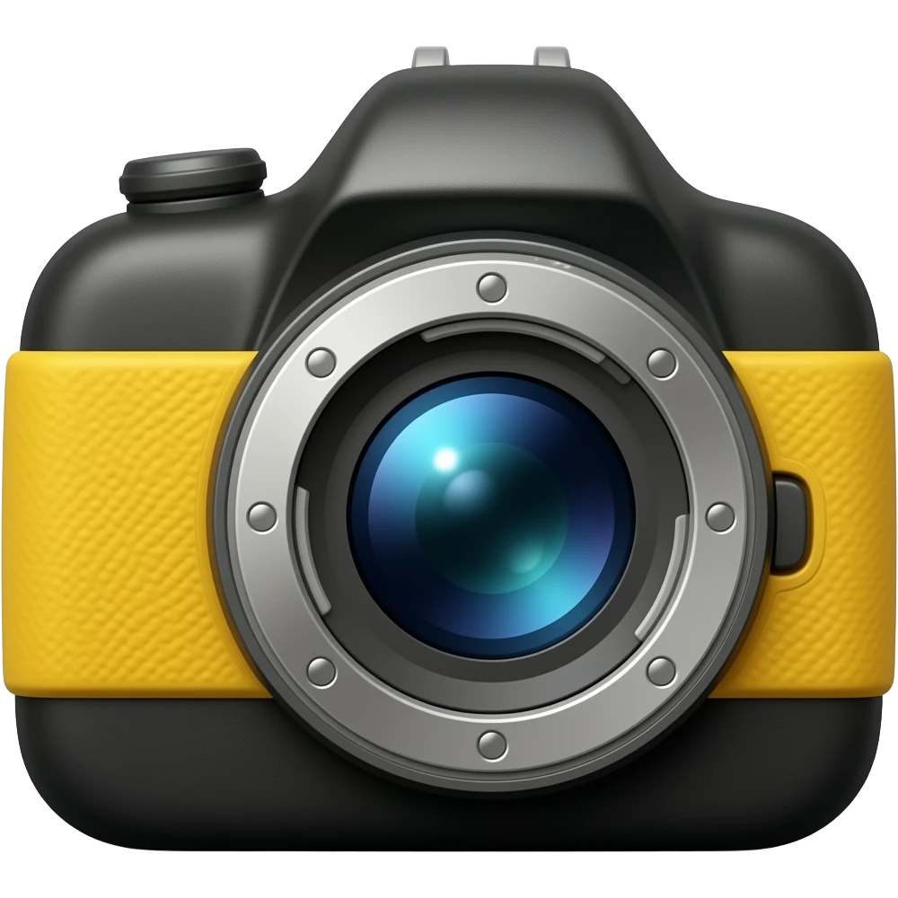 Black and yellow snap emoji emoji