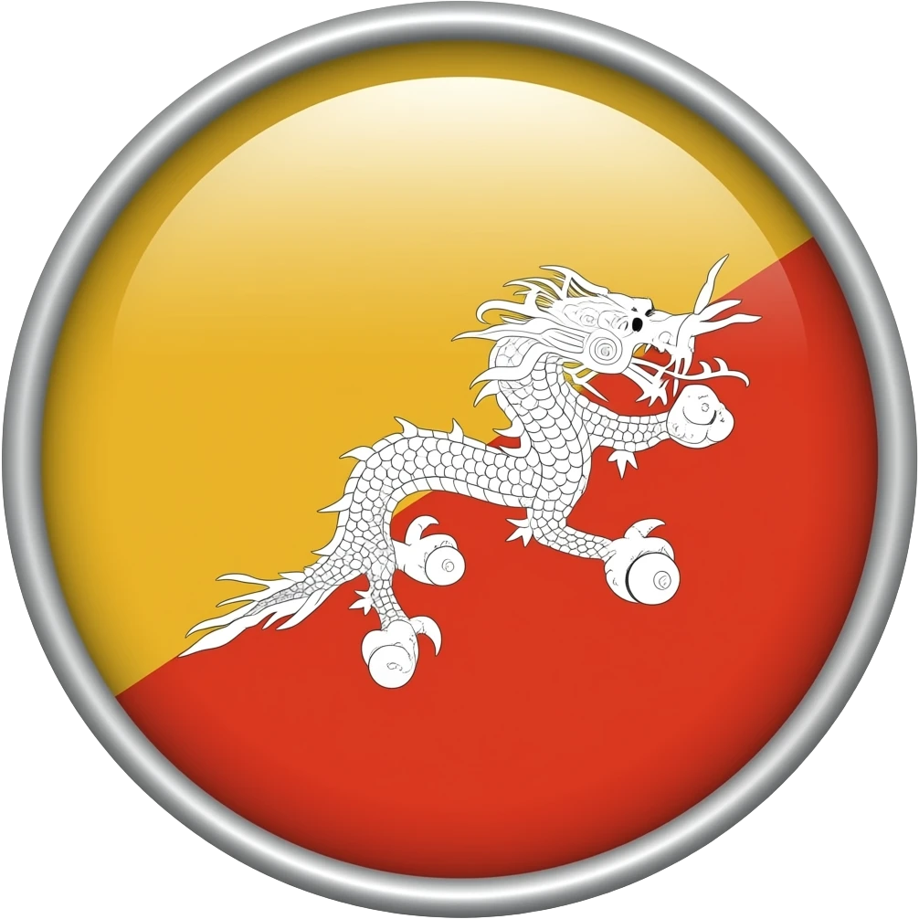 Non mettere il drago solo le tre gambe a girareunisci queste due emoji 🇧🇹🇮🇲 ,nella bandiera gialla rossa togli quel segno e metti il segno che trovi dentro la bandiera rossa emoji