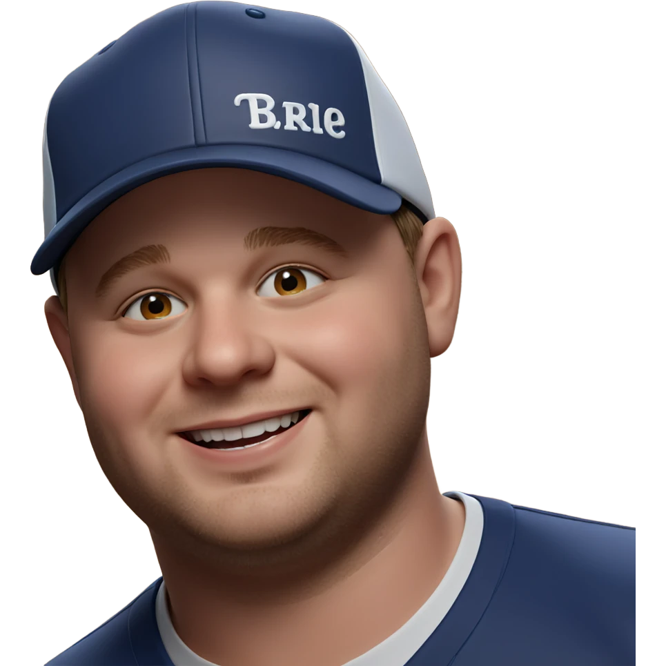 smiling boy in baseball cap emoji