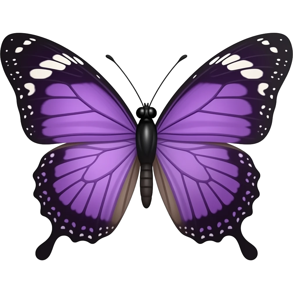 borboleta roxa emoji