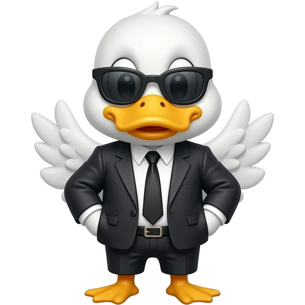 gangster duck emoji