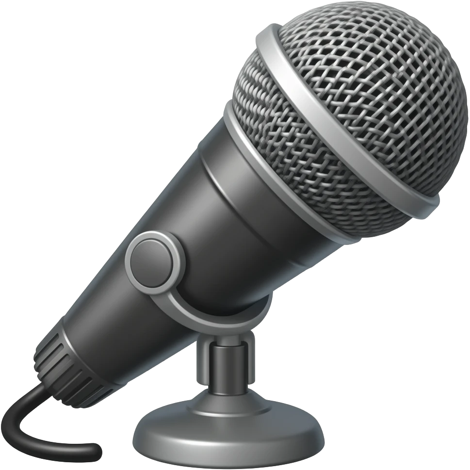 recording mic live emoji