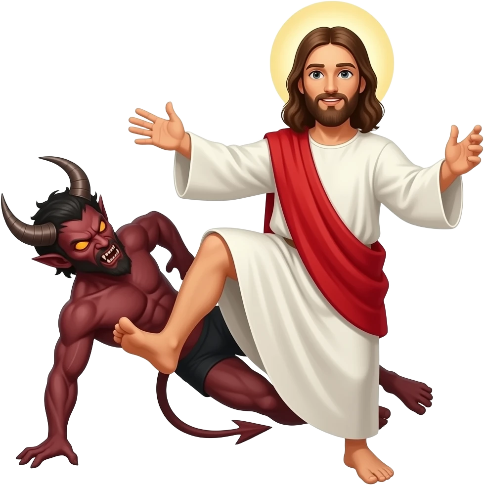 jesus anklebreaker satan emoji