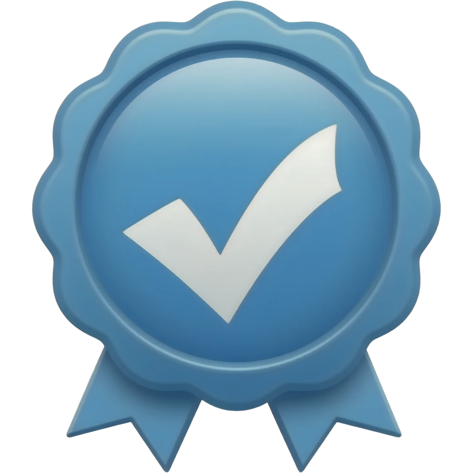 Verificado azul igual do roblox emoji