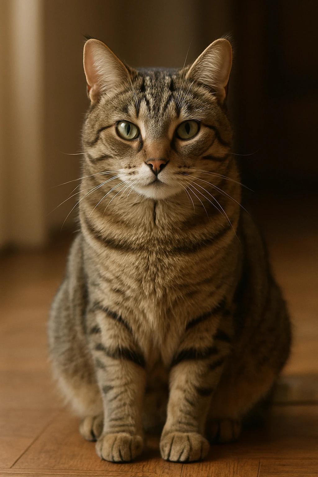 a normal cat, neutral pose, realistic style emoji