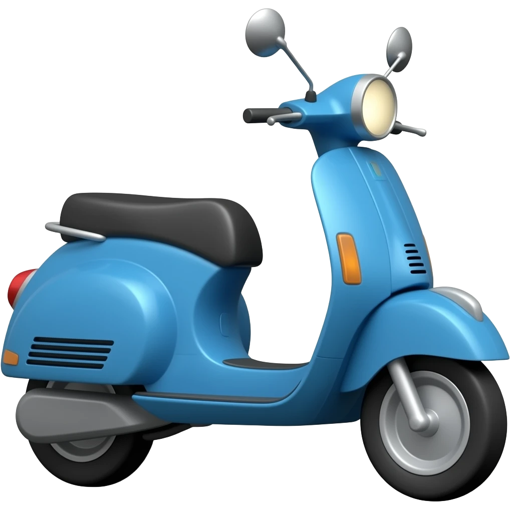 Blue scooter emoji