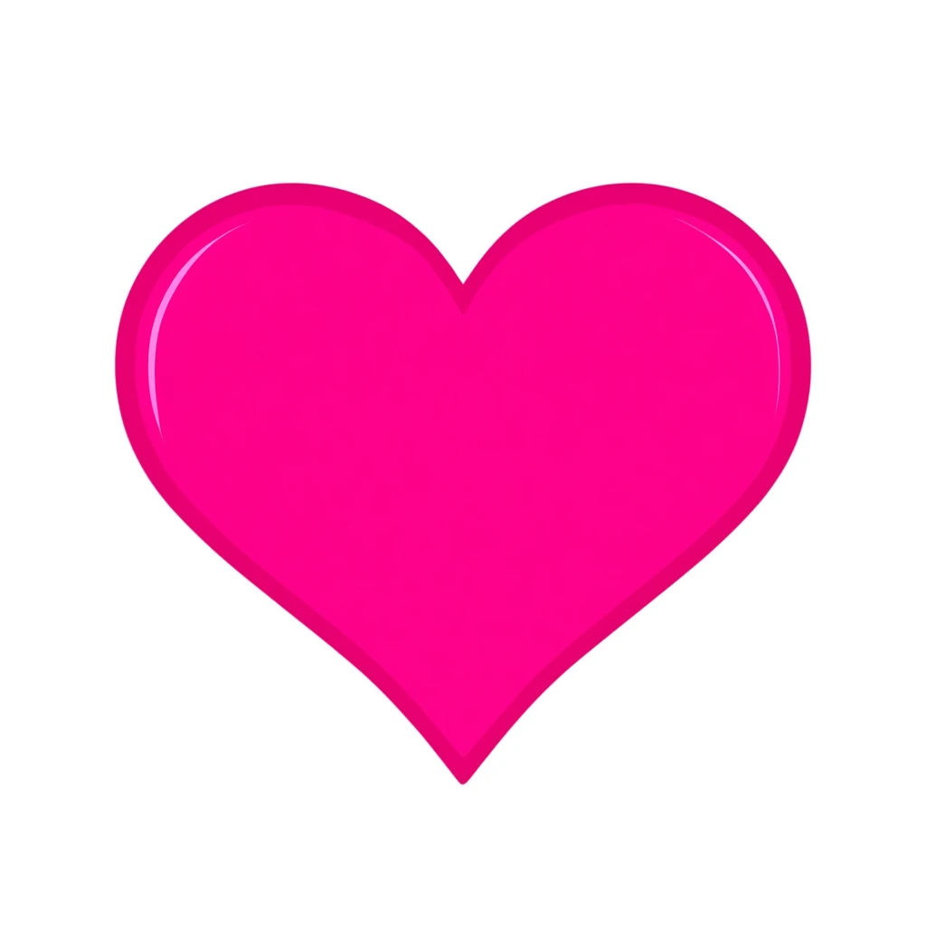goth pink heart, remove background emoji