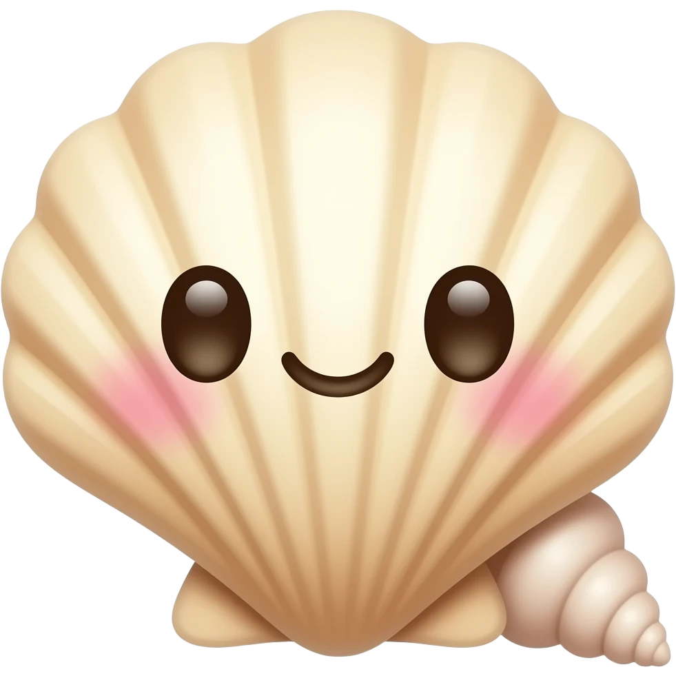 a cute shell emoji emoji