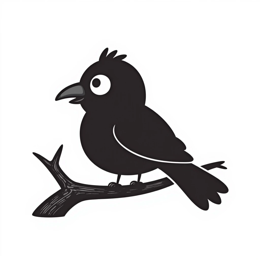 Crow emoji