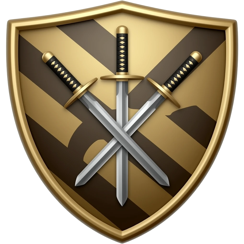 3 katanas blason emoji