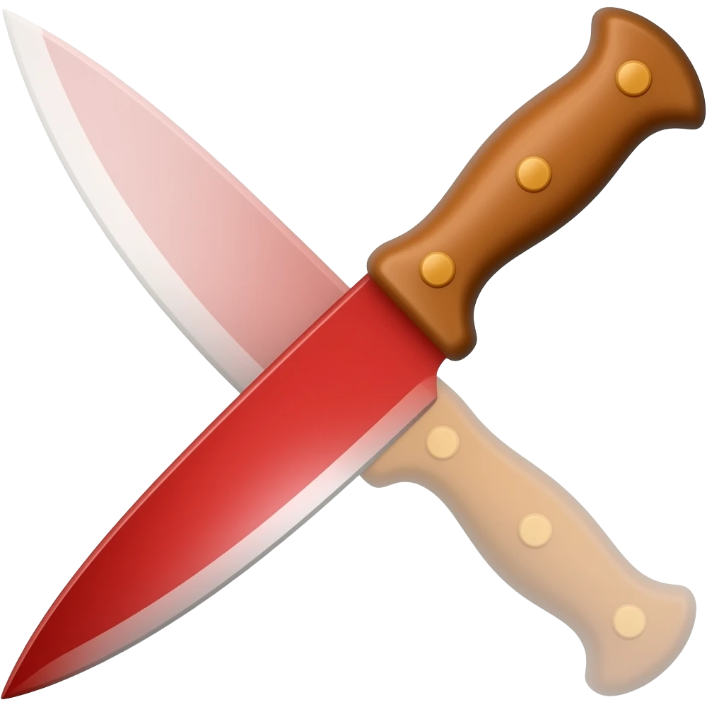 full red single knife emoji