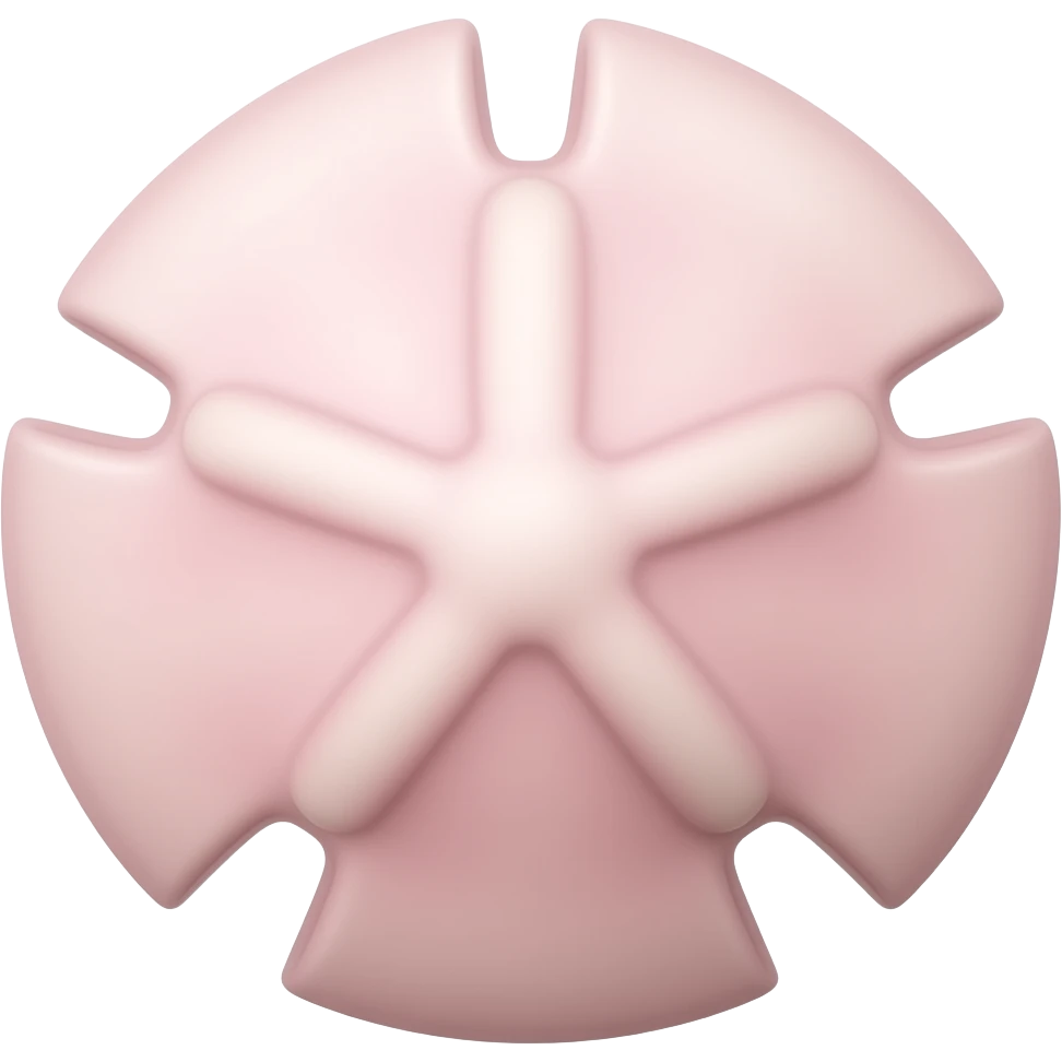 light pink sand dollar emoji