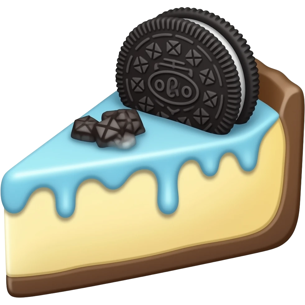 Cheesecake oreo emoji