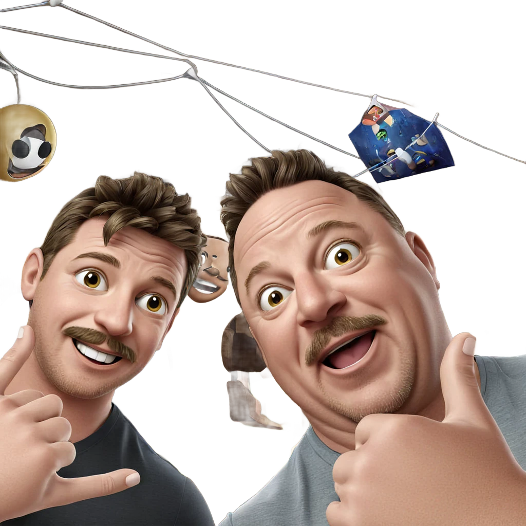 boys with smiles and mustaches emoji