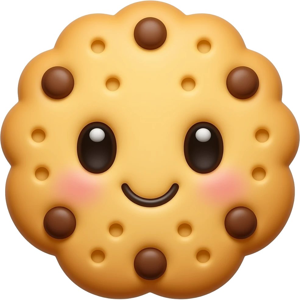 cute cookie emoji