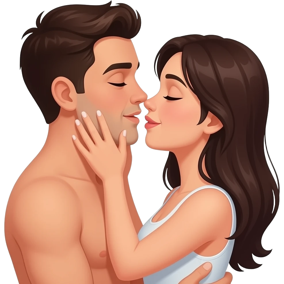 Man and woman having sex emoji