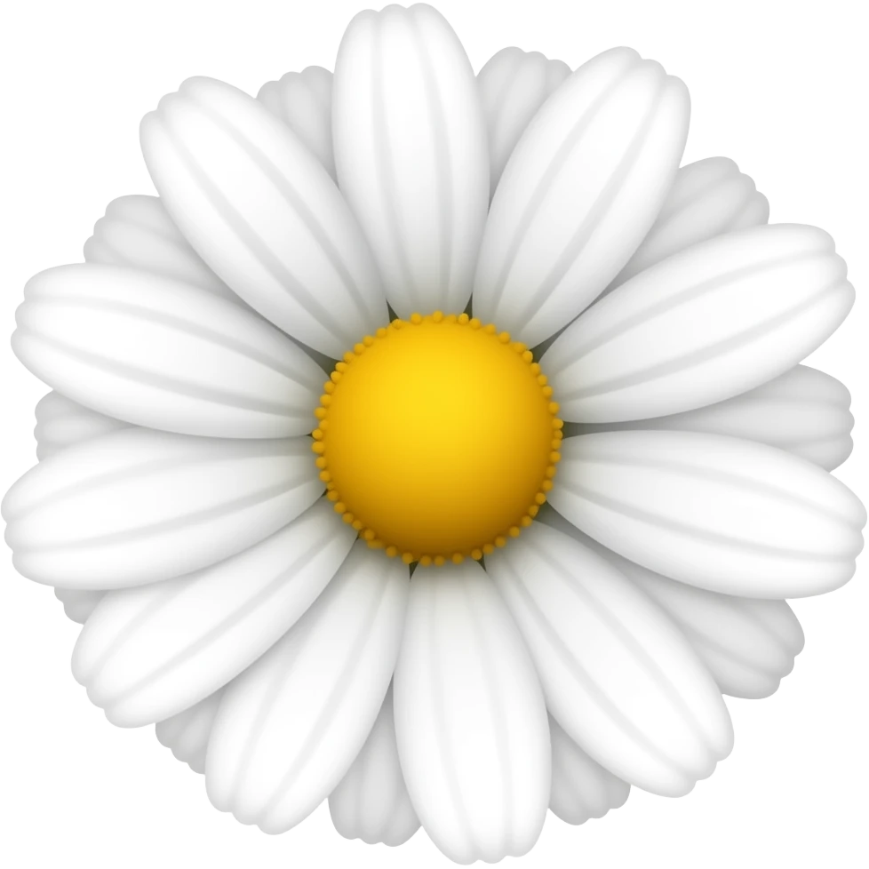 white daisy emoji