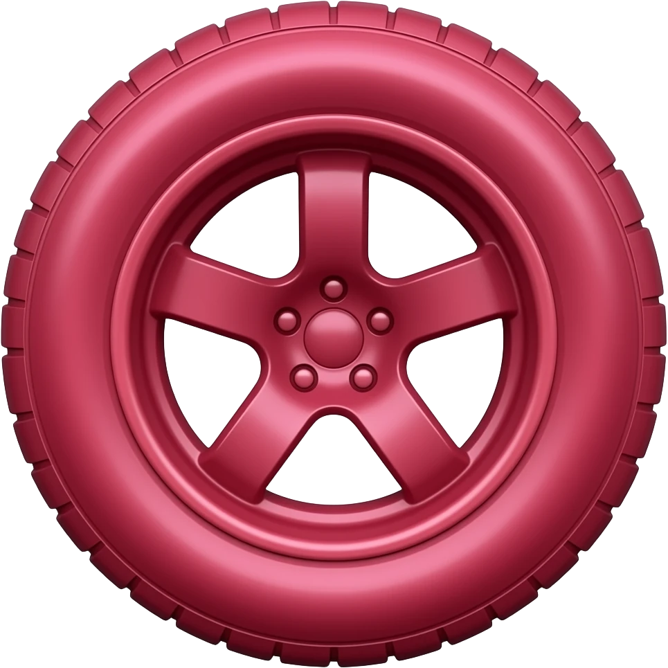 Red and magenta tire the grey part should be red emoji