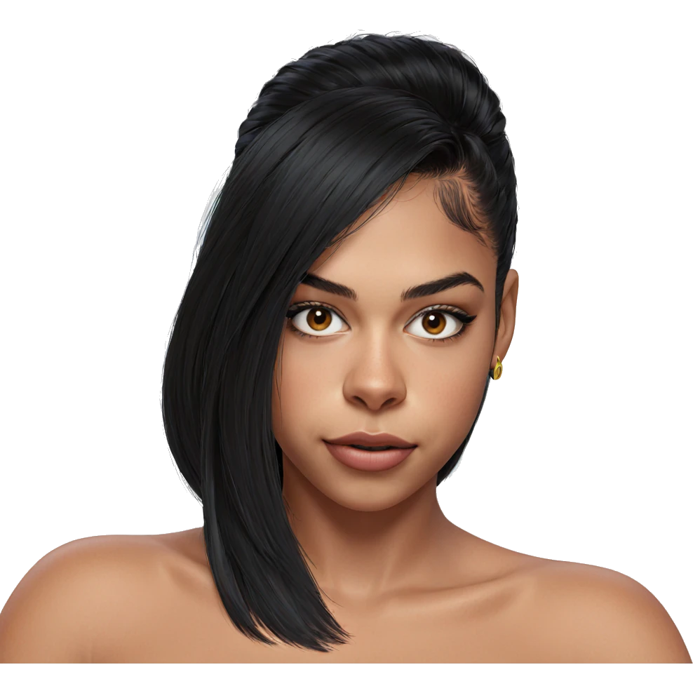 realistic portrait of a girl emoji