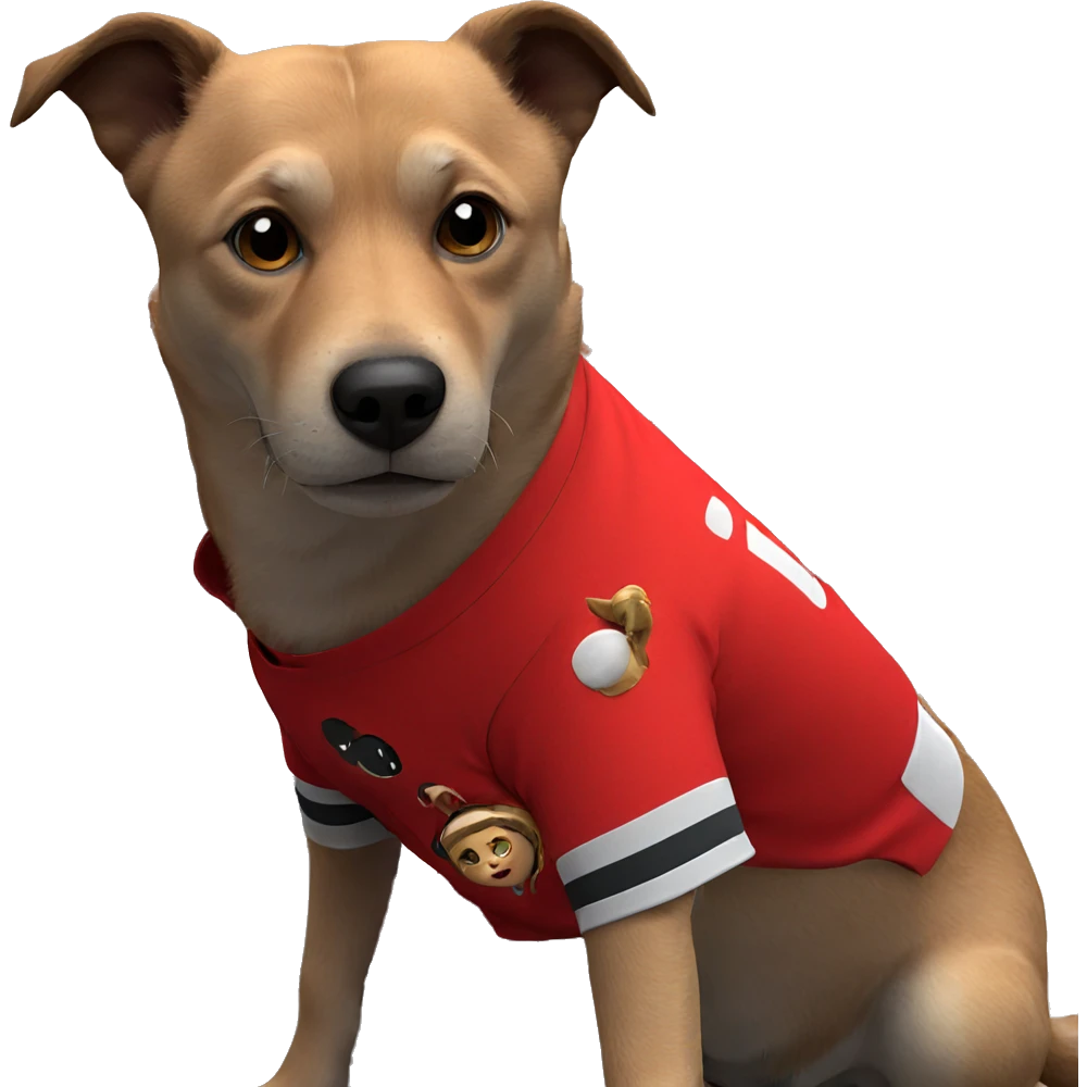 red shirt on sleeping pet emoji