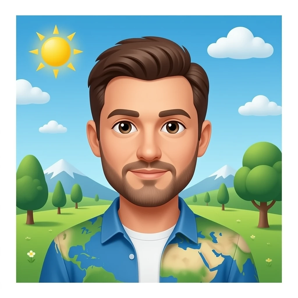 Earth and have mans emoji