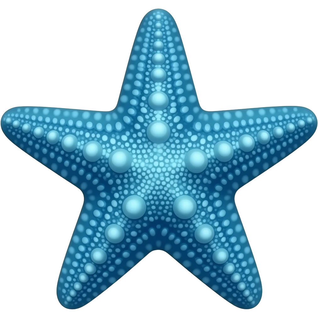 étoile de mer bleu< emoji