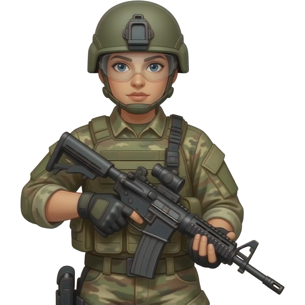 Soldier Sofia emoji