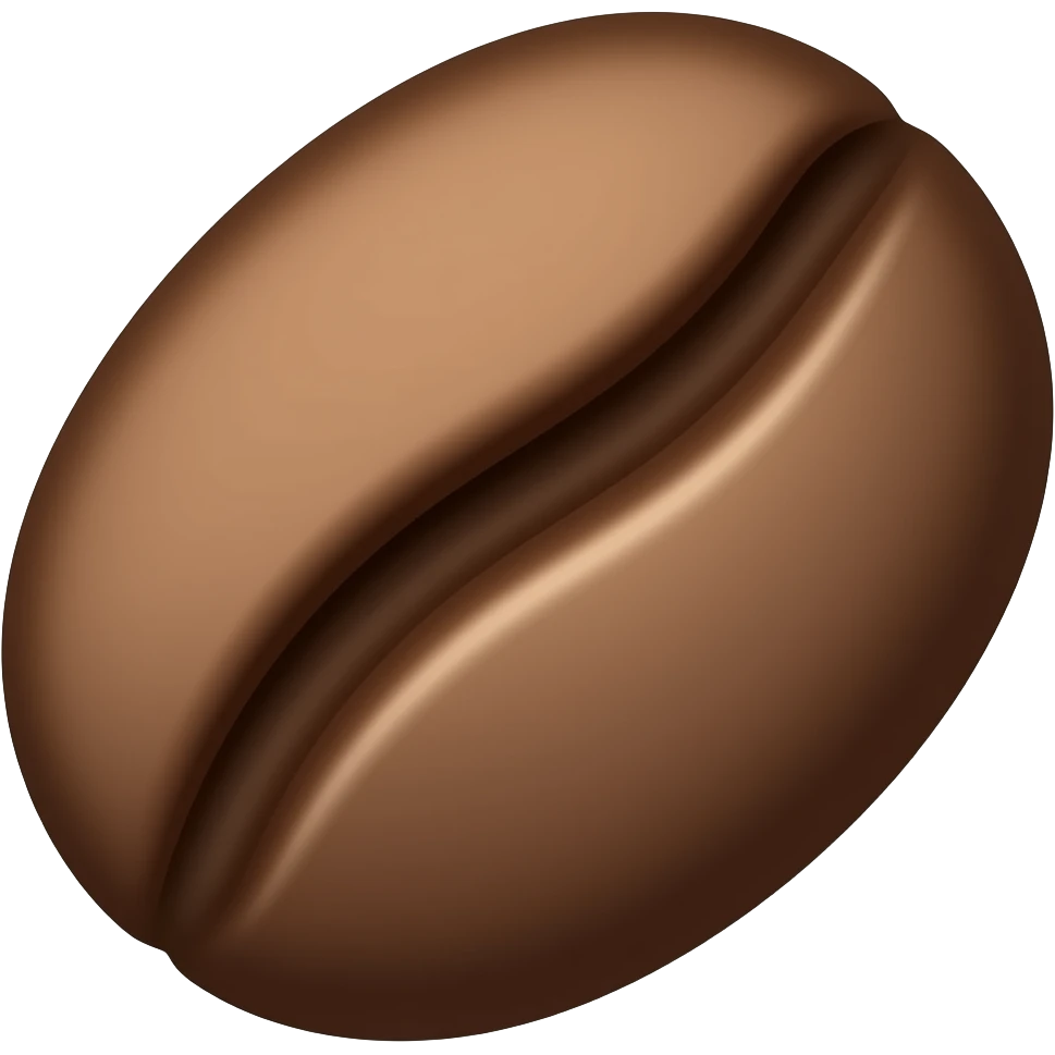 Coffee bean emoji