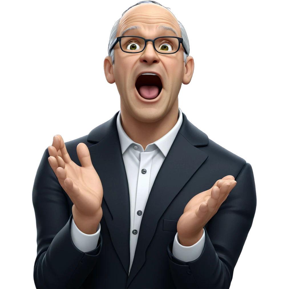 old man in formal attire emoji