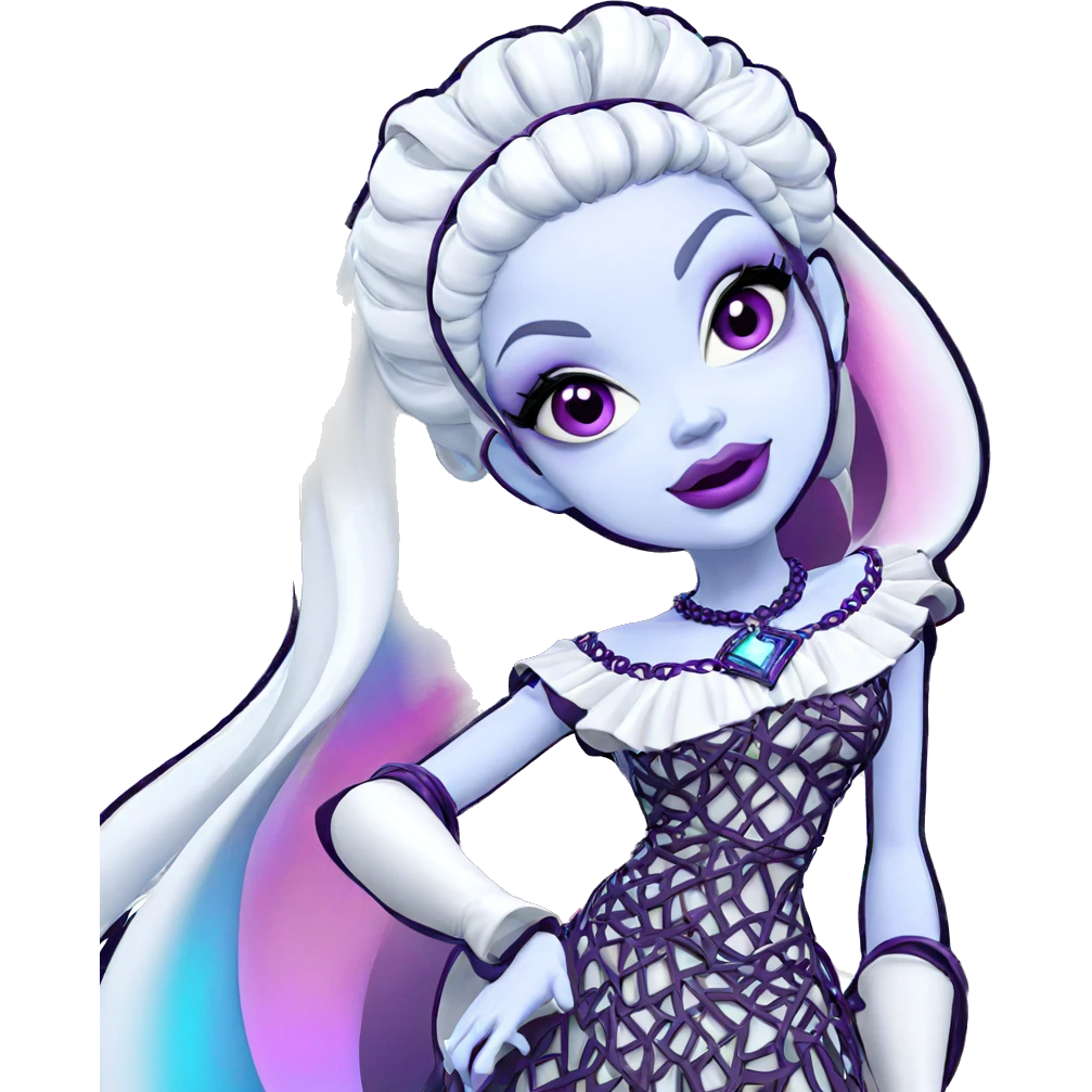 ethereal beauty with purple eyes emoji