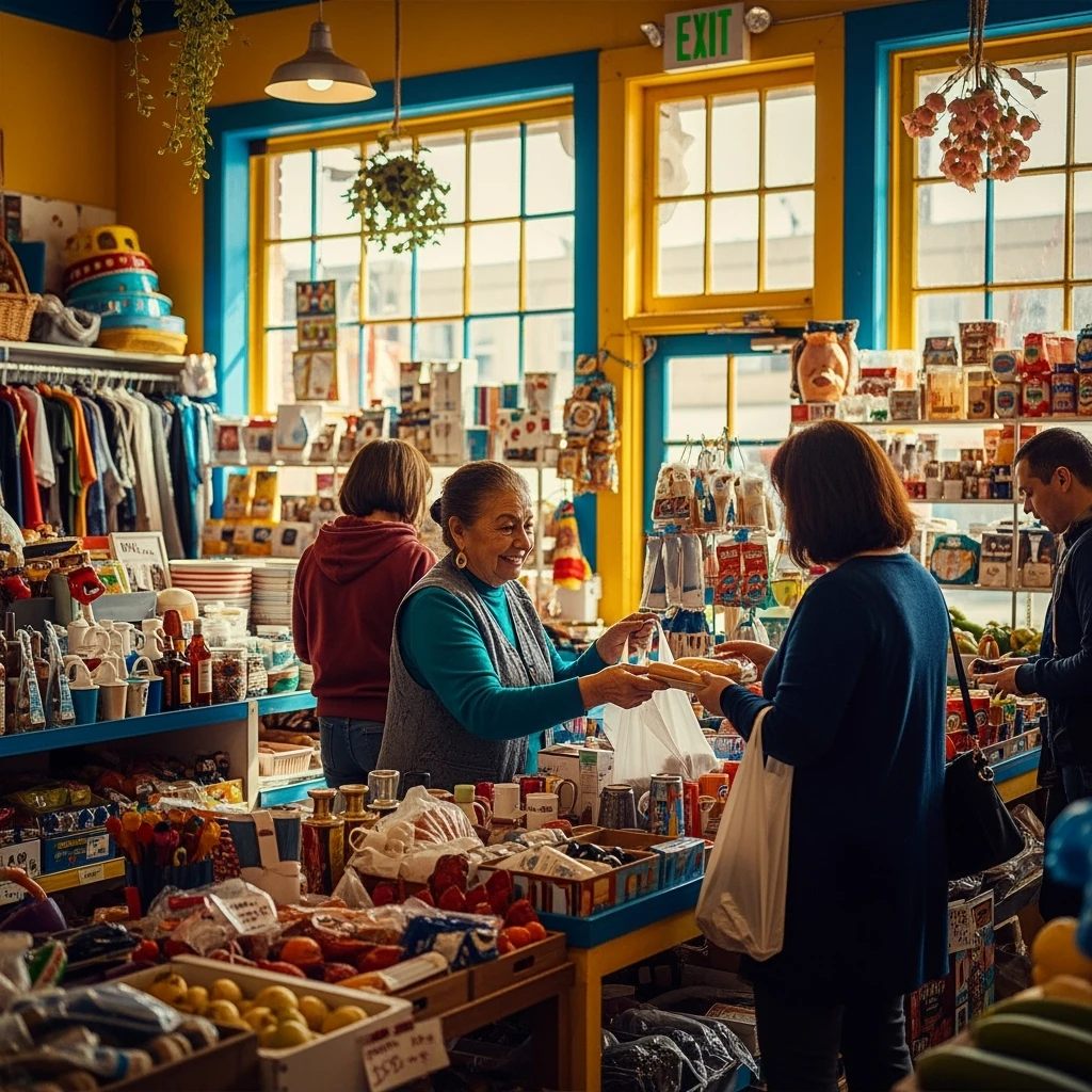 Convince store named Poor Store & More emoji