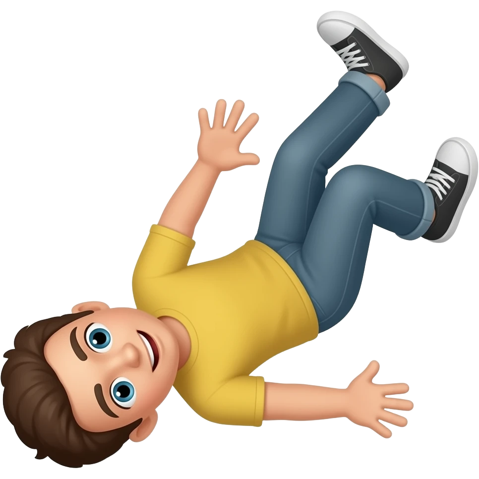 falling onto left side emoji