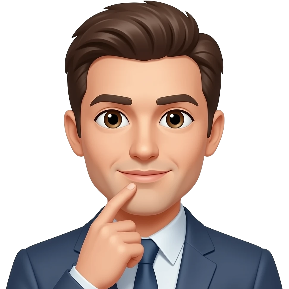 Add a finger on the jaw emoji