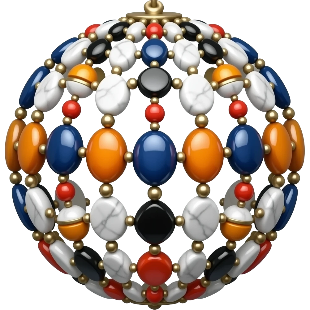 Hanging fluorescent navy crimson onyx black chalk marble white beady aesthetic decorative decoration emoji