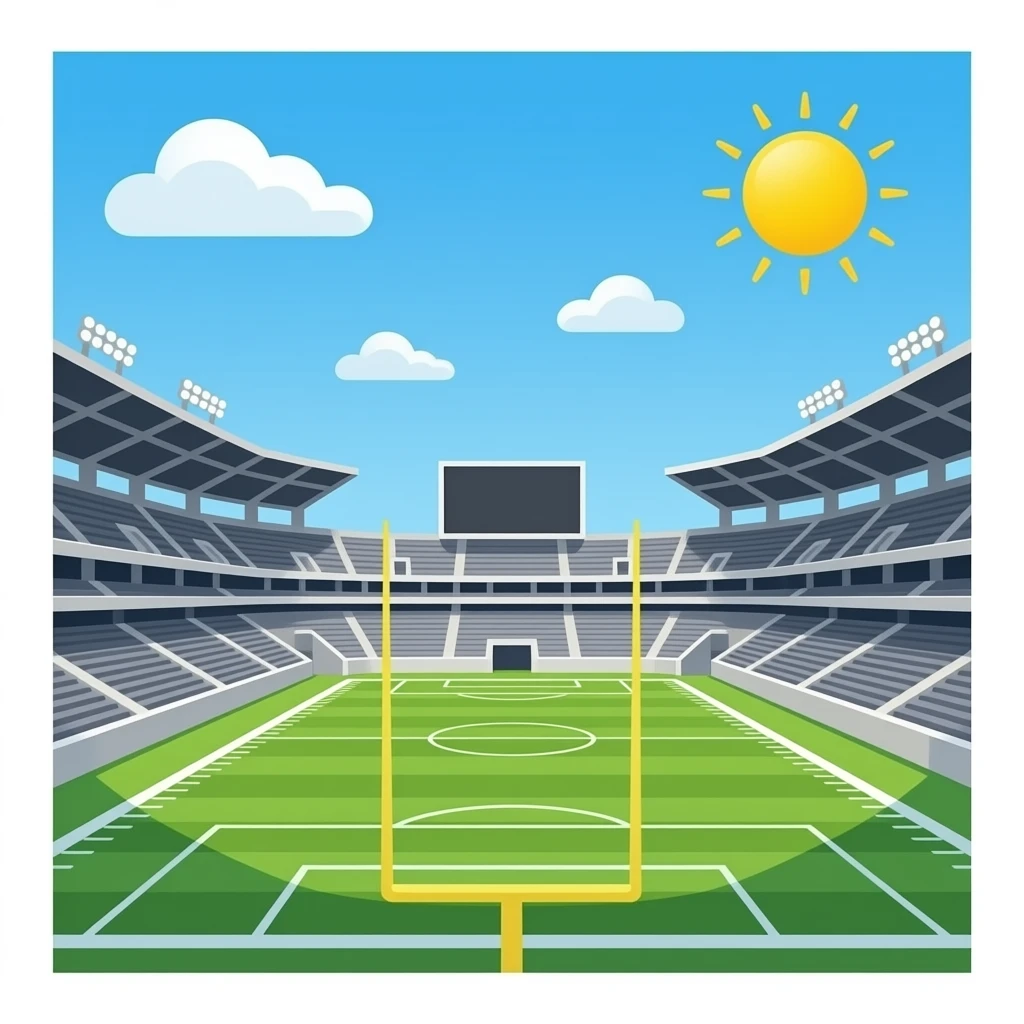 a football stadium emoji