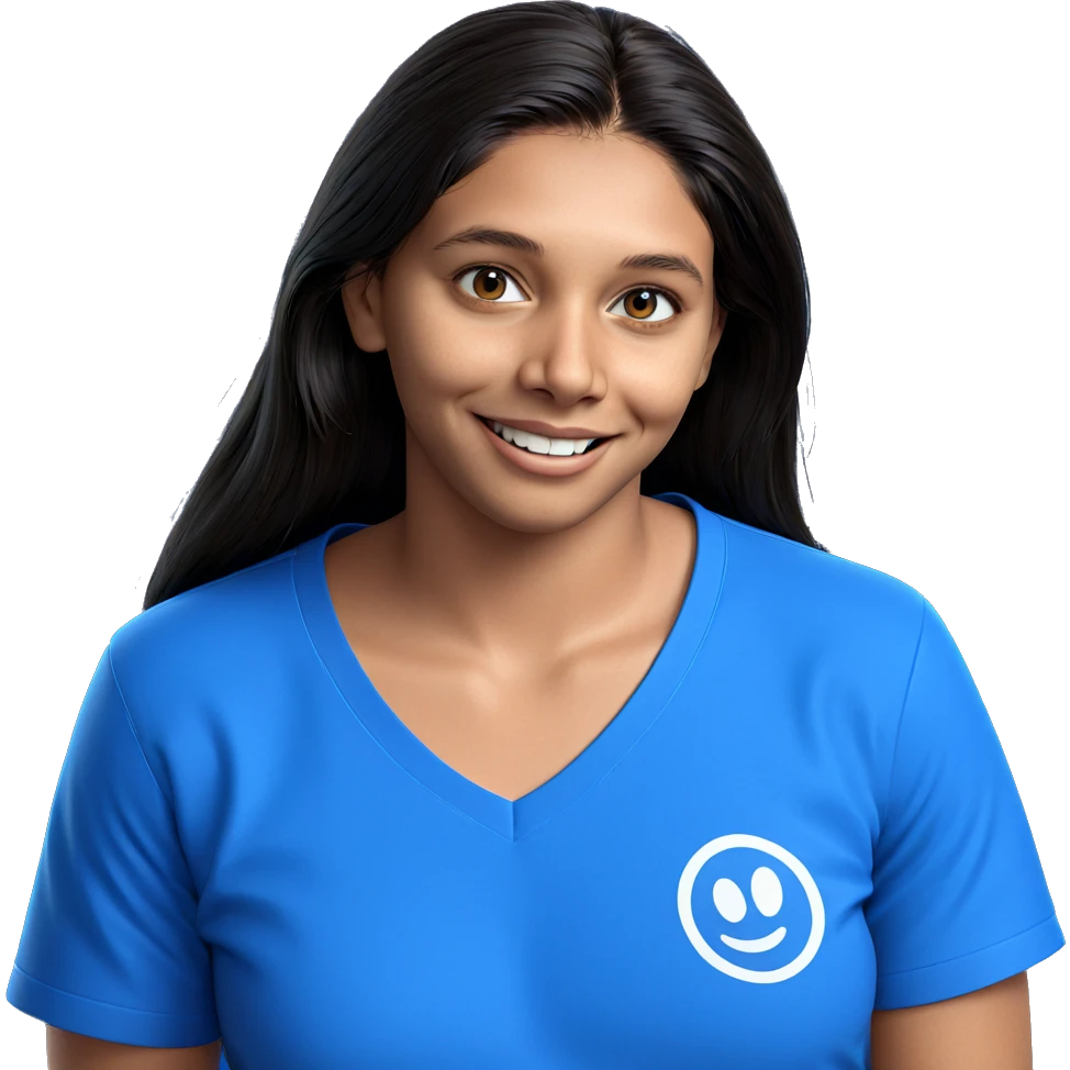 smiling boy in blue shirt emoji