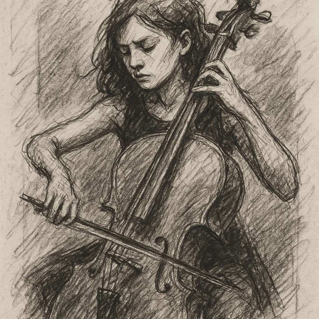 girl playing cello emoji
