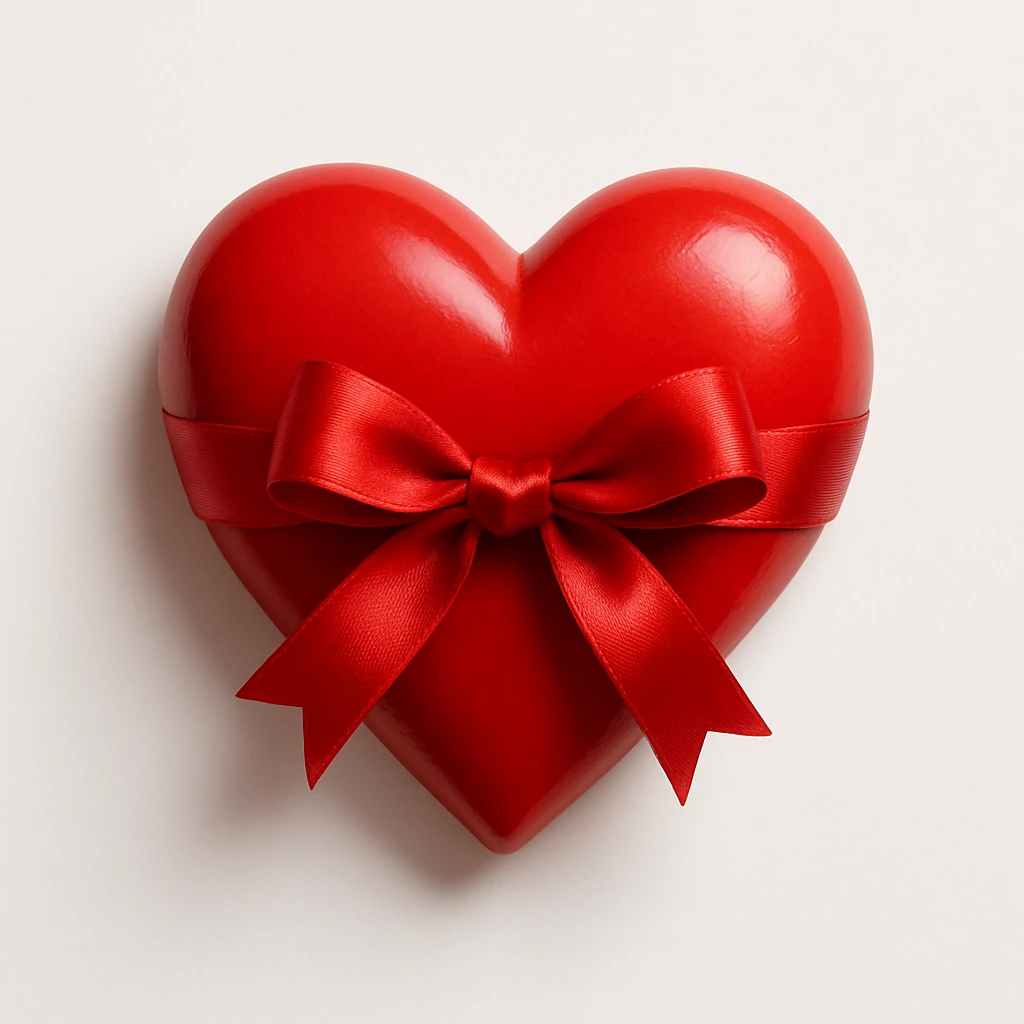 heart with a bow emoji