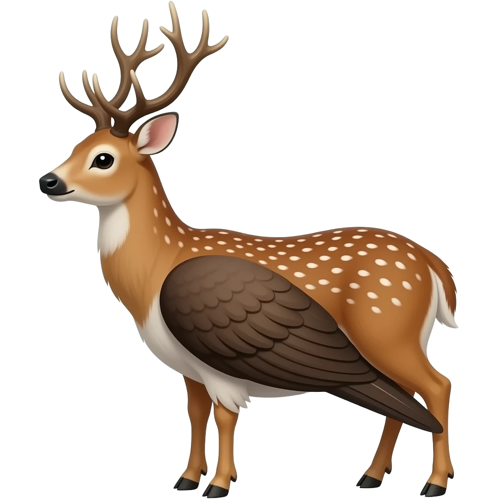 half bird half deer emoji