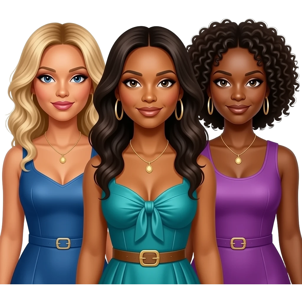 Destiny's Child with Beyonce, Kelly Rowland and Tenitra Michelle Williams emoji