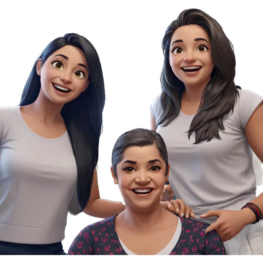 smiling girls by the window emoji