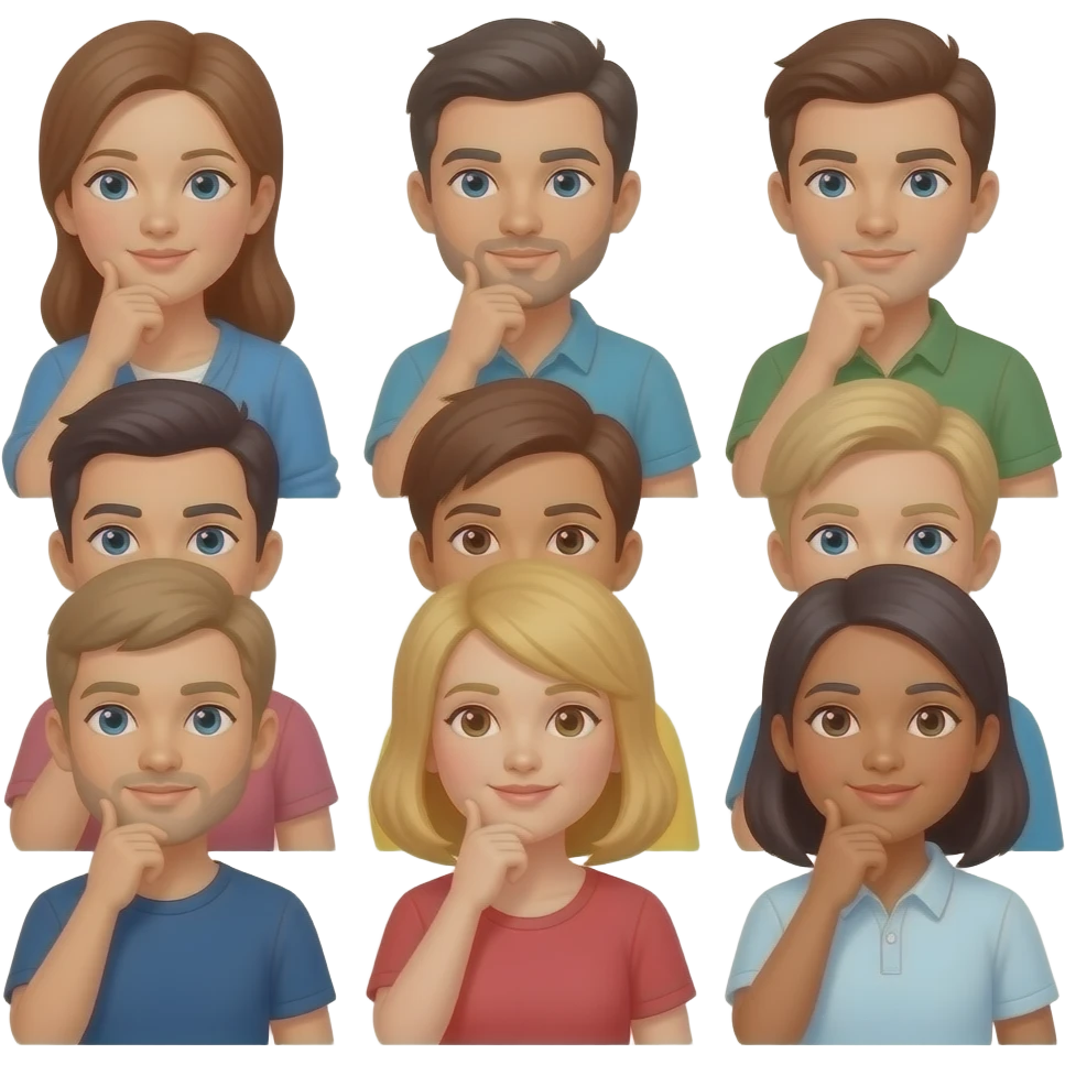 people thinking emoji