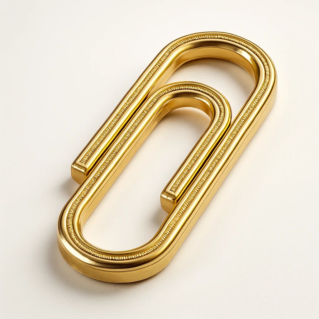 Paper clip emoji