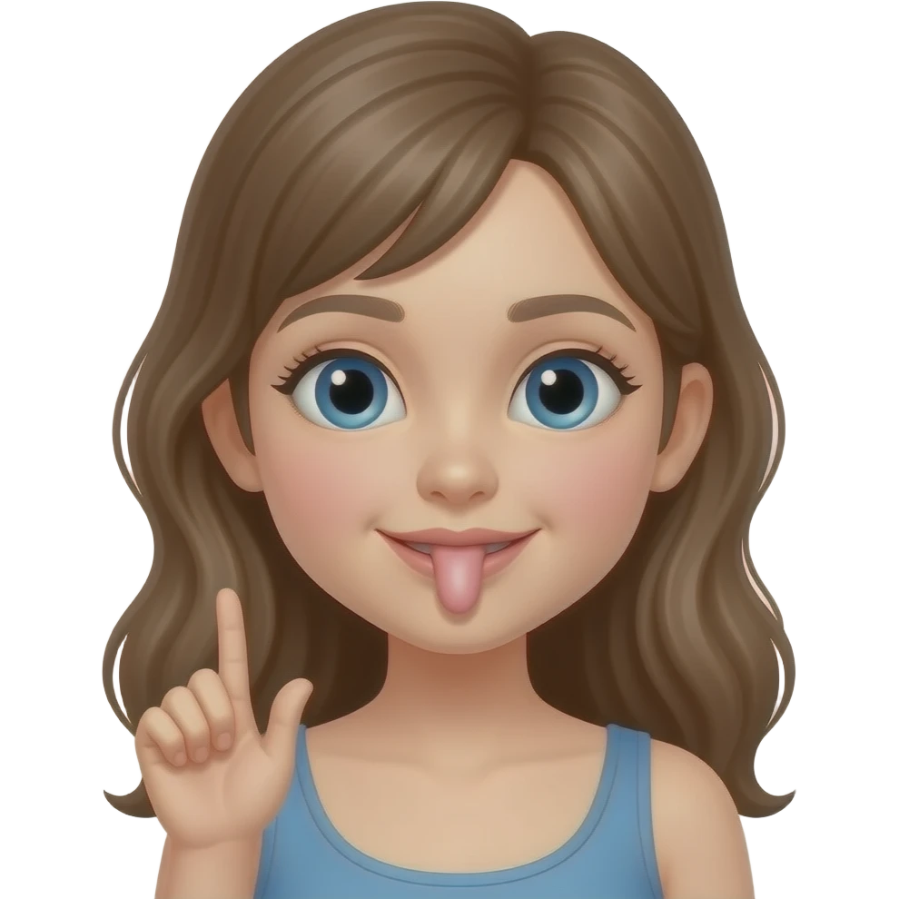 Girl with male penis in hand emoji